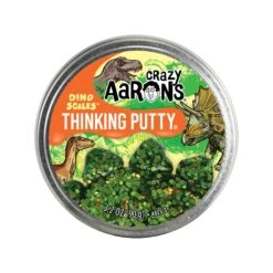 Crazy Aarons Dino Scales Full Size 4 Inch Thinking Putty Tin -Snugpals Store 4inDinoScales tin