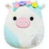 Squishmallow 8 Inch Belana The Cow With Flower Headband Plush Toy -Snugpals Store 8belcow sc squishmallow 8 inch belana the cow with flower headband plush toy 240048