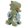 Itzy Ritzy Bespoke Link & Love™ Dinosaur Activity Plush With Teether Toy -Snugpals Store itz avp8085 itzy ritzy bespoke link love dinosaur activity plush with teether toy 666519