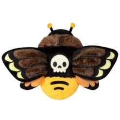 Squishable 7 Inch Mini Death's-Head Hawkmoth Plush Toy -Snugpals Store squ 120318 squishable 7 inch mini deaths head hawkmoth plush toy 707708